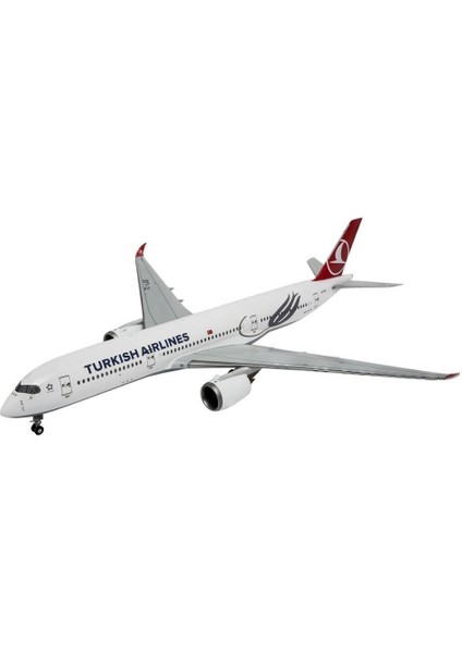 Adore Oyuncak Maket Türk Hava Yolları Airbus A350-900 Yapılabilir Maket Uçak VSU03773