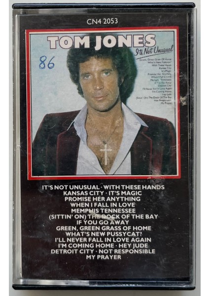 Tom Jones It's Not Unusual Kaset (Orjnal Dönem Baskı Kaset)