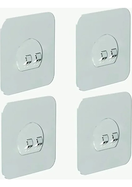 Yedek 4 Adet Süper Güçlü Yapışkanlı Sticker/ Askı Tutucu Sticker Yapışkan Bant