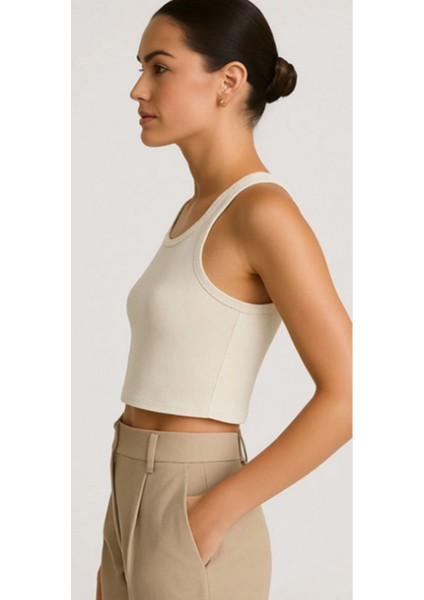 Greymoda Kadın Fitilli Crop Kısa fiyatları