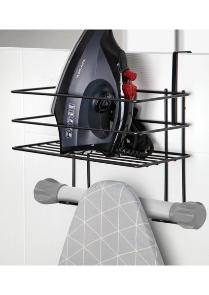 Asılabilir Kalın Telli Ütü ve Ütü Masası Askısı Ütü Düzenleyici Organizer Raf