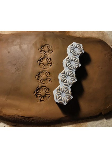 10 cm Seramik & Polimer Kil Kalıp Mühür Baskı Pul Kalıbı