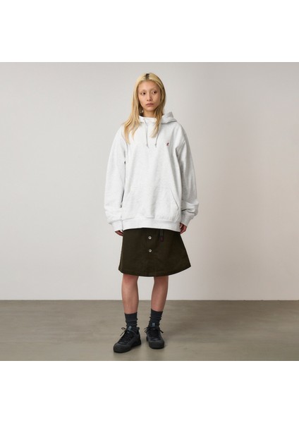 One Point Hooded Erkek Gri Sweatshirt.hah