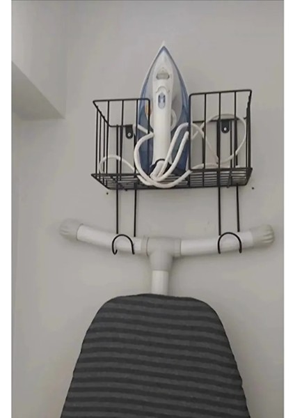 Kapı ve Duvara Monte Ütü ve Ütü Masası Düzenleyici Organizer Süper Sticker Askı(Ütü Askısı) modelleri