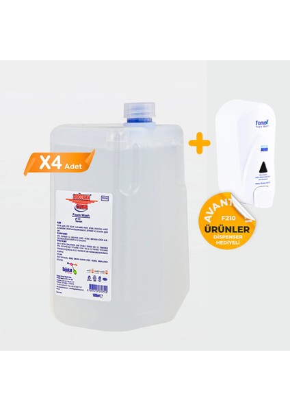 Cyber D116 Köpük Sabun 1000 ml + 1 Adet Dispenser 4 Adet Köpük fiyatları