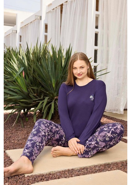 Kadın Inci Büyük Beden Lavanta Moru Pijama Takımı 0499 fiyatları