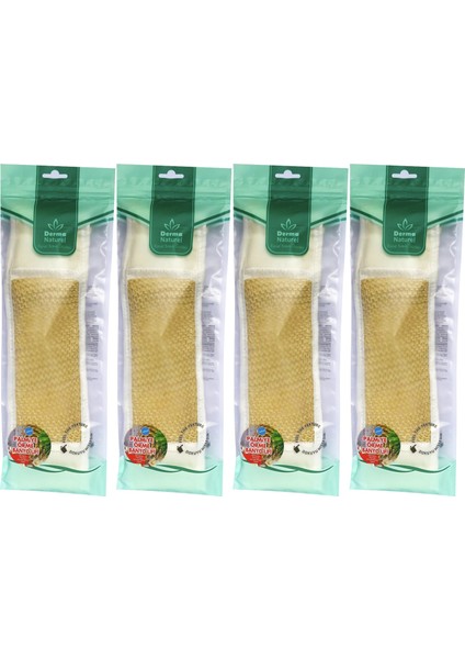 Palmiye Örme Ipli Banyo Kemeri (8*24CM) (4 Lü Set)