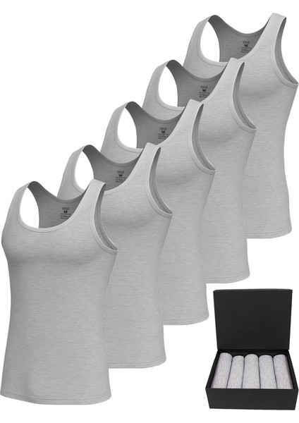 Premium 5’li Erkek Atlet Süprem - Hediye Kutulu, %100 Pamuk, Ultra Yumuşak Kumaş, Rahat Kalıp, Etiketsiz ve Kaliteli Iç Giyim