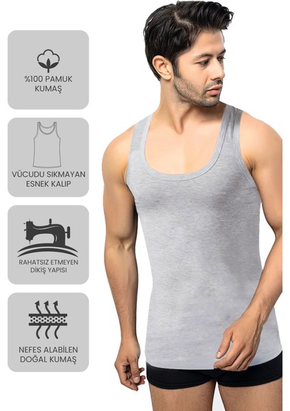Premium 5’li Erkek Atlet Süprem - Hediye Kutulu, %100 Pamuk, Ultra Yumuşak Kumaş, Rahat Kalıp, Etiketsiz ve Kaliteli Iç Giyim modelleri