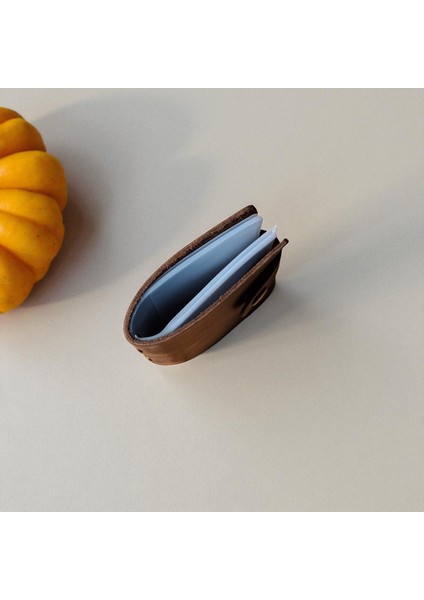 Kredi Kartlık Hakiki Deri Içi Şeffaf 10-20 Bölmeli Hediyelik Kartlık Küçük Kartvizitlik ( 9 x 7 cm ) Kahverengi fırsatları