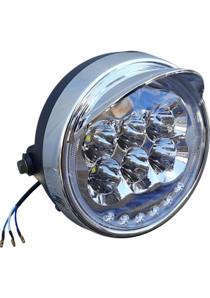 E-Bis Yük Far Yuvarlak 6 Ledli