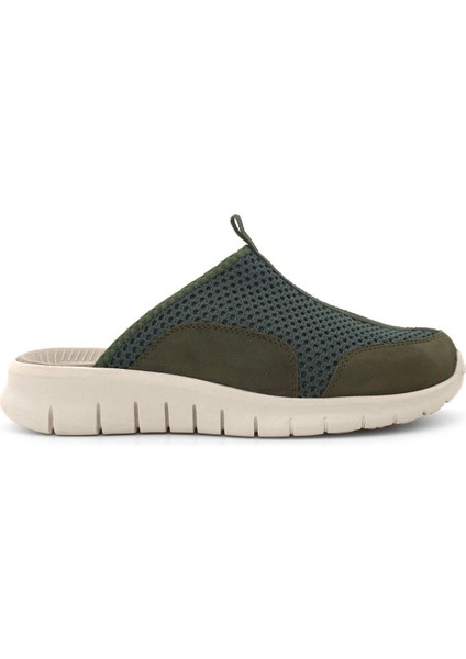 Medikal Haki Yeşil Krem Tabanlı Comfort Spor Terlik modelleri