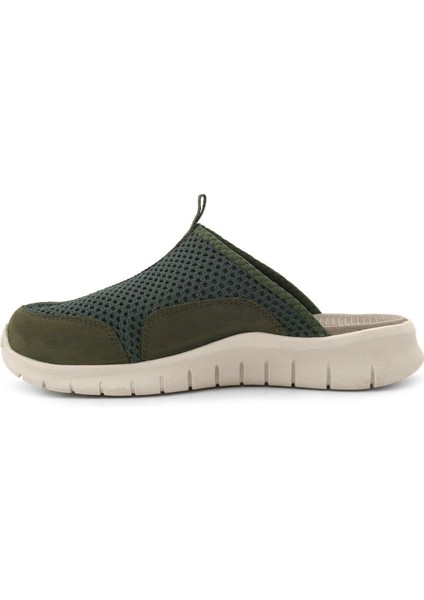 Medikal Haki Yeşil Krem Tabanlı Comfort Spor Terlik indirimleri