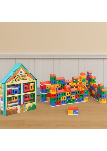 Mini Kent 40 Parça Renkli Blok Oyun Seti fiyatları