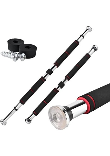 Uzun Süngerli Barfix Demiri Barfiks Çubuğu Koridor Barfiks Barı 80 - 130 cm Arası
