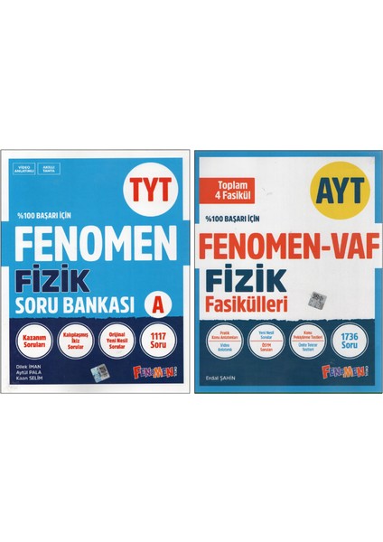 Fenomen Fizik Tyt Soru Bankası + Vaf (2 Kitap)