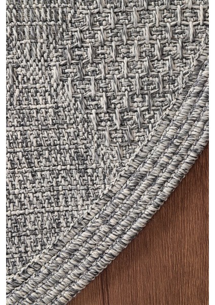 Boho 07 Gri Naturel Yuvarlak Jüt Halı Yolluk Jüt Taban Jüt Kilim Hasır Halı Otantik Yuvarlak Bohem Halı fırsatları