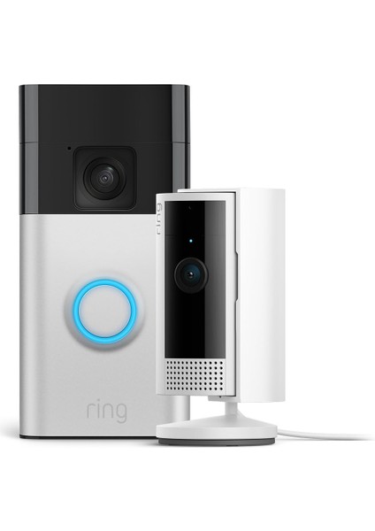 Şarjlı Video Kapı Zili+ Iç Mekan Kamera | Hd Video, Gece Görüşü, Kolay Kurulum, Şarjlı Batarya