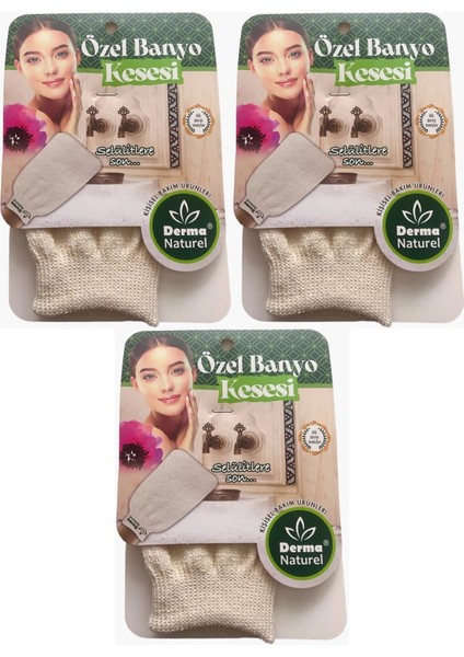 Özel Banyo Kesesi Ms-07 (3 Lü Set)