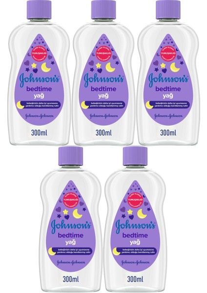 Baby Bebek Yağı 300ML Bedtime (Uyku Rutini) (5 Li Set)