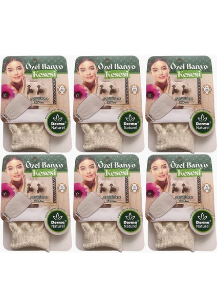 Özel Banyo Kesesi Ms-07 (6 Lı Set)