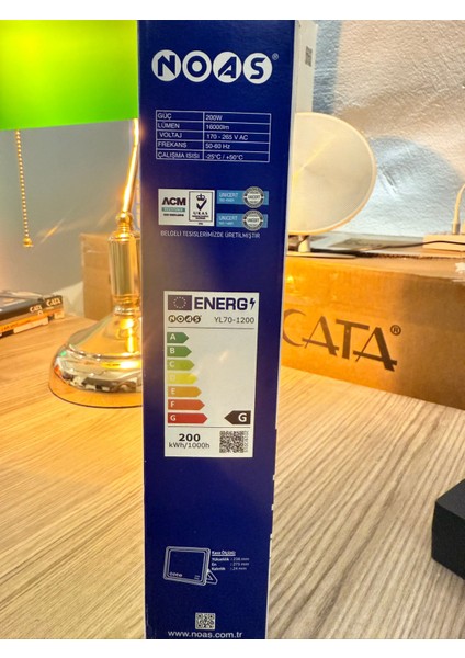 Aybekonelektrik YL70-0200 Noas 200W Projektör (2 Adet) Beyazrenk fırsatları