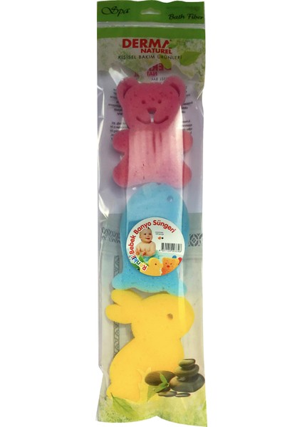3 Lü Renkli Bebek Banyo Süngeri (6 Lı Set) fiyatları