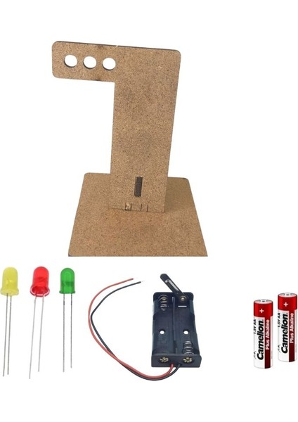 Trafik Lambası Elektronik Seti – Mini Trafik Işıkları Stem Fen Bilimleri Seti