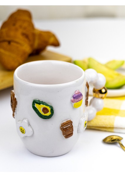 24K Altın Süslemeli Mutlu Kahvaltılar Kupası fırsatları