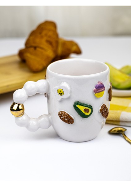 24K Altın Süslemeli Mutlu Kahvaltılar Kupası indirimleri