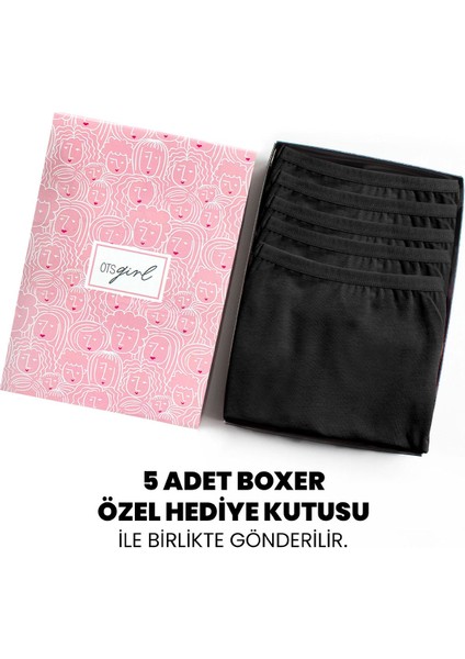 Premium 5’li Kız Çocuk Boxer - Hediye Kutulu, Pamuklu Kumaş, Ultra Yumuşak, Esnek Kalıp, Etiketsiz Tasarım, Kaliteli Ince Bel Lastik Tayt fiyatları