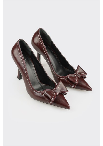 Bordo Kadın Yüksek Topuk Ayakkabı fiyatları