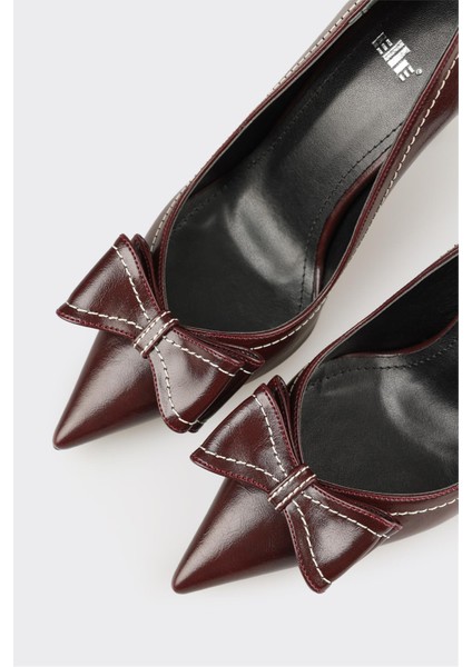 Bordo Kadın Yüksek Topuk Ayakkabı fırsatları