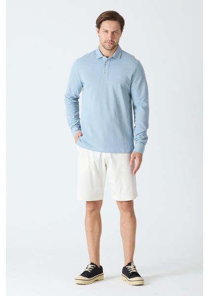 Erkek Uzun Kollu Polo Yaka Comfort Sweatshirt - Fırtına fiyatları