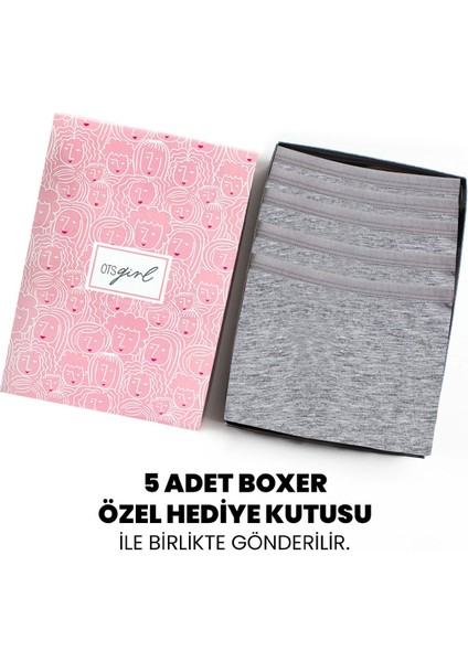 Premium 5’li Kız Çocuk Boxer - Hediye Kutulu, Pamuklu Kumaş, Ultra Yumuşak, Esnek Kalıp, Etiketsiz Tasarım, Kaliteli Ince Bel Lastik Tayt fiyatları
