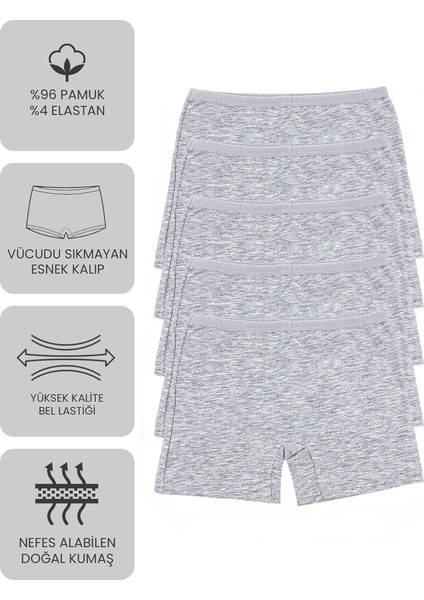 Premium 5’li Kız Çocuk Boxer - Hediye Kutulu, Pamuklu Kumaş, Ultra Yumuşak, Esnek Kalıp, Etiketsiz Tasarım, Kaliteli Ince Bel Lastik Tayt modelleri