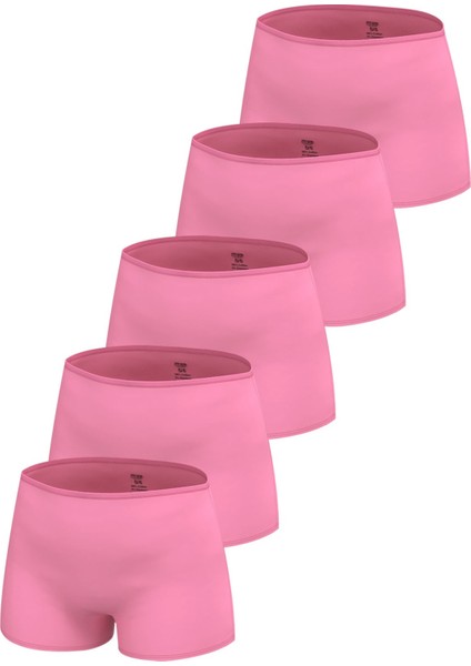 Premium 5’li Kız Çocuk Boxer - Hediye Kutulu, Pamuklu Kumaş, Ultra Yumuşak, Esnek Kalıp, Etiketsiz Tasarım, Kaliteli Ince Bel Lastik Tayt