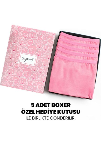 Premium 5’li Kız Çocuk Boxer - Hediye Kutulu, Pamuklu Kumaş, Ultra Yumuşak, Esnek Kalıp, Etiketsiz Tasarım, Kaliteli Ince Bel Lastik Tayt fiyatları