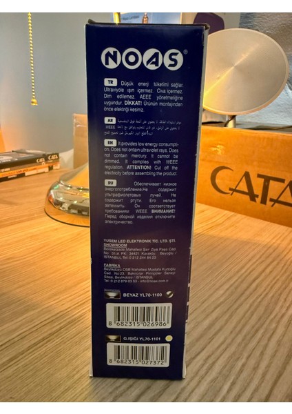 Aybekon Elektrik Noas YL70-0100 PROJEKTÖR100W (2ADET) Beyazrenk modelleri