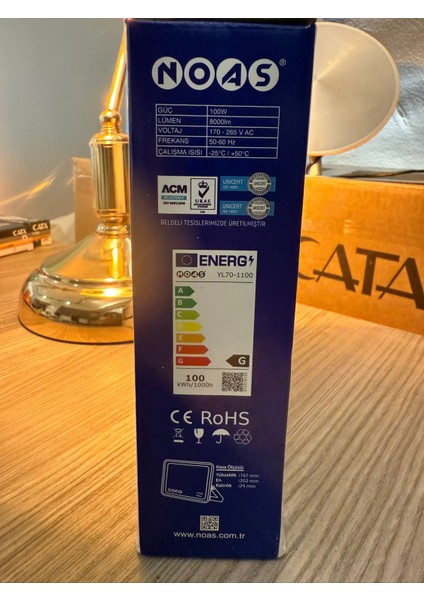 Aybekon Elektrik Noas YL70-0100 PROJEKTÖR100W (2ADET) Beyazrenk fırsatları