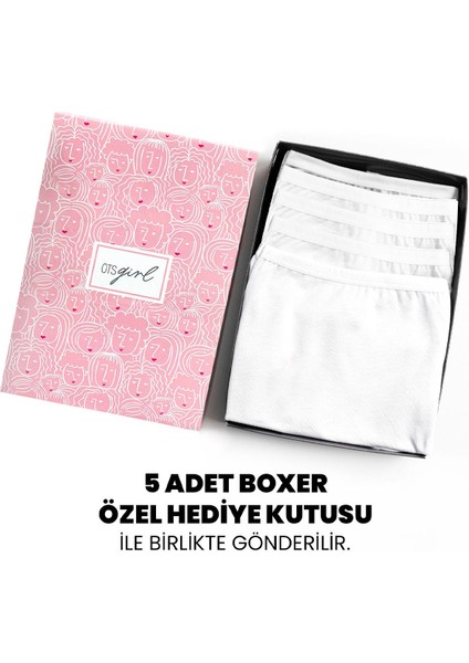 Premium 5’li Kız Çocuk Boxer - Hediye Kutulu, Pamuklu Kumaş, Ultra Yumuşak, Esnek Kalıp, Etiketsiz Tasarım, Kaliteli Ince Bel Lastik Tayt fiyatları