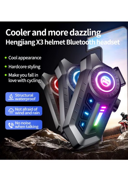 Blic X3 Bluetooth 5.3 Kask Kulaklığı | Motosiklet Için Kablosuz Iletişim ve Müzik Sistemi indirimleri