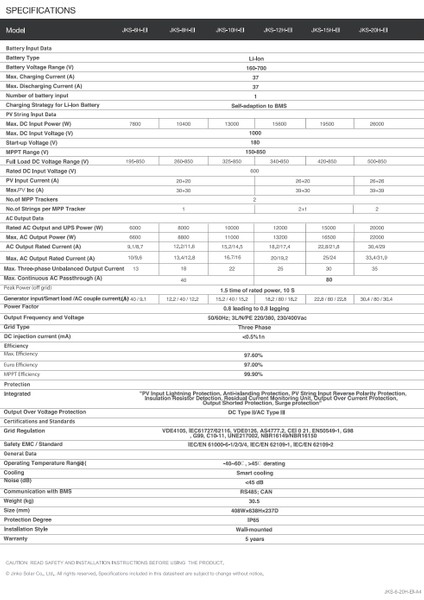 Jinko 10 Kw Trifaze Hibrit Inverter fırsatları