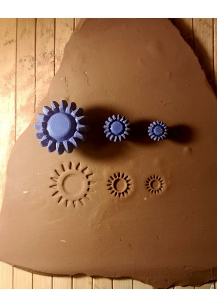 Güneş Desenli 3 Lü Seramik&polimer Kil&kurabiye Kalıbı fiyatları