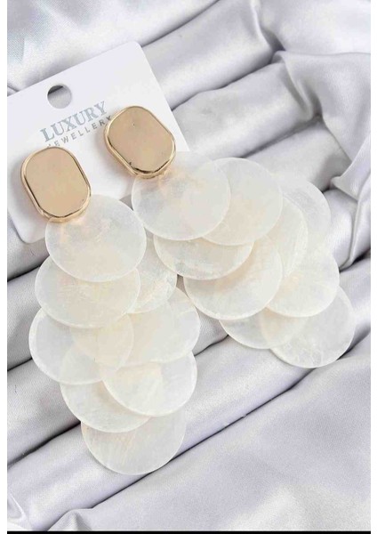 Kadın Sallantılı Model Gold Renk Küpe