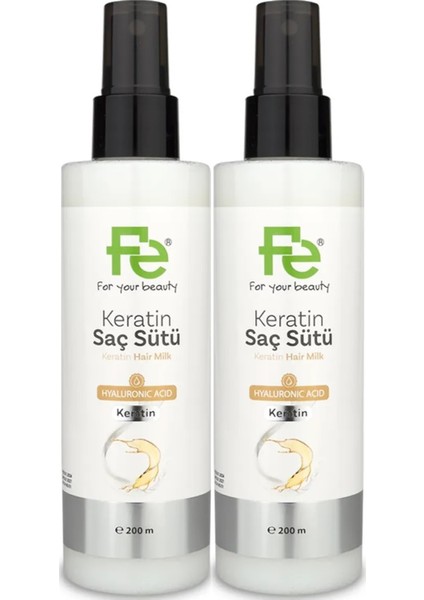 Keratin Saç Sütü 200ML (2 Li Set)