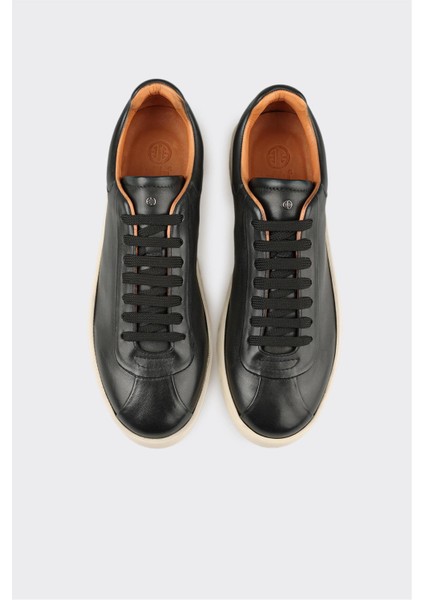 Siyah Deri Erkek Spor Ayakkabı fırsatları