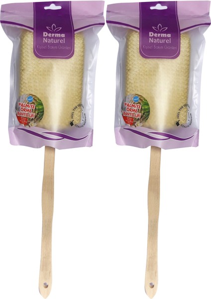 Palmiye Örme Sopalı Banyo Sırt Lifi (8*24CM) Ms-09 (2 Li Set)