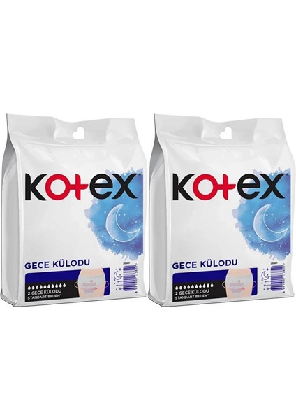 Gece Külodu / Külot Standart Beden (Yoğun Regl Dönemine Özel) 4 Lü Set (2pk*2)