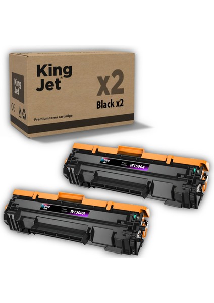 Kingjet Hp Uyumlu (150A) W1500A Standart Kapasiteli (2'li Paket) Muadil Toner Çipli | Pro Mfp M141